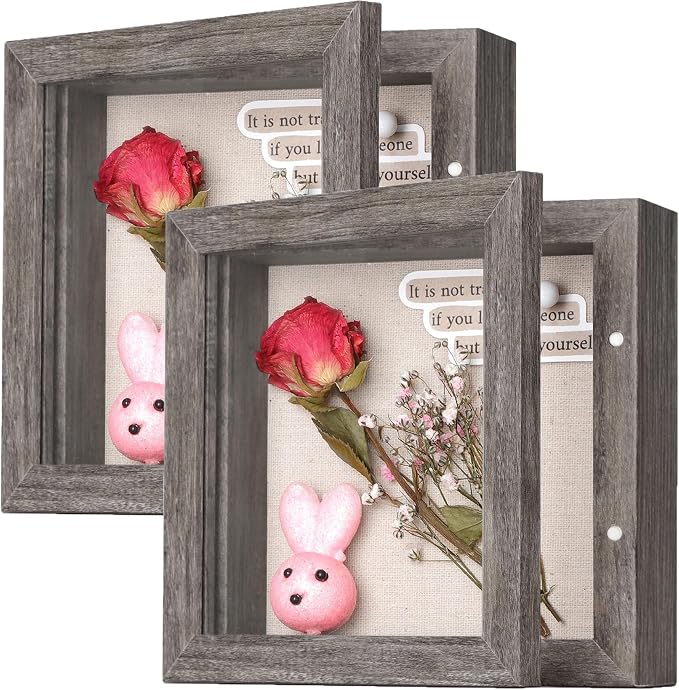 2 Packs 5x5 Shadow Box Frame by Califortree