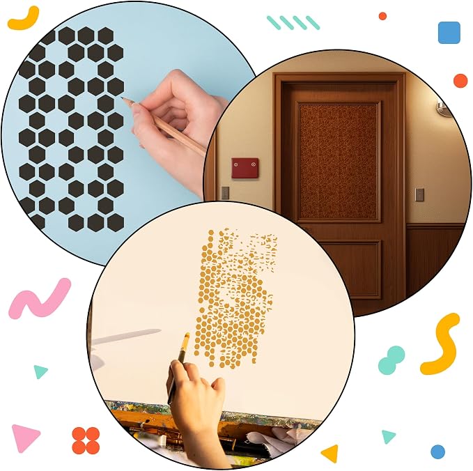 14 PCS Stencils Texture Stencils - Image 6