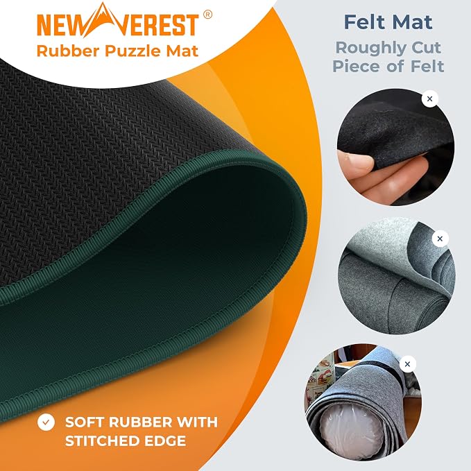 The Original Newverest Jigsaw Puzzle Mat Roll Up, Forest Green, 39.4” x 23.6” - Image 3