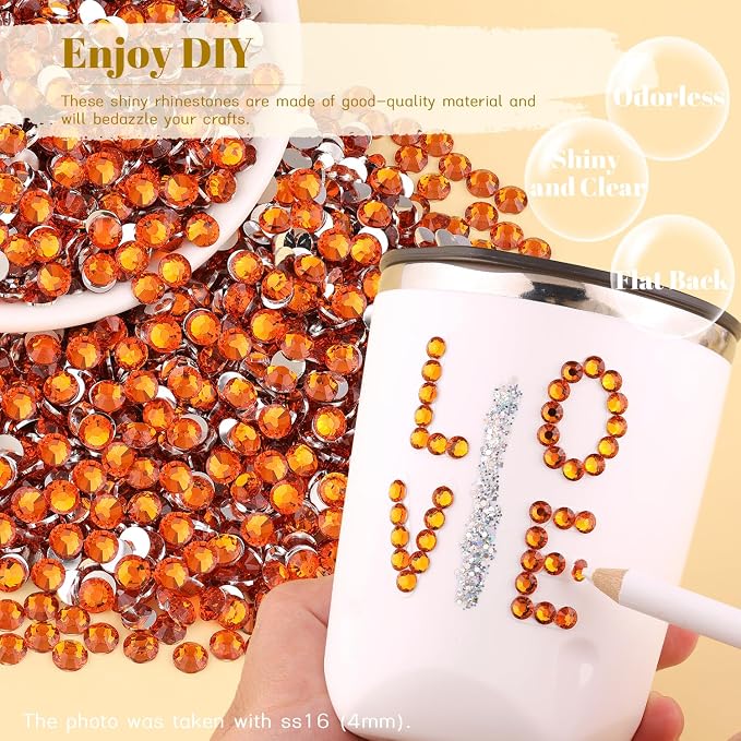 6000PCS 4mm Resin Rhinestones Bulk - Image 4