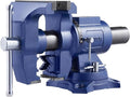 VEVOR Heavy Duty Bench Vise, 6-1/2" Jaw Width, 5" Max Jaw Opening Multi-Purpose Ductile Iron Bench Vise with Anvil, 360° Swivel Base Head, 3" Throat, 5620 lbs Clamp Force, for Pipe Repairing
