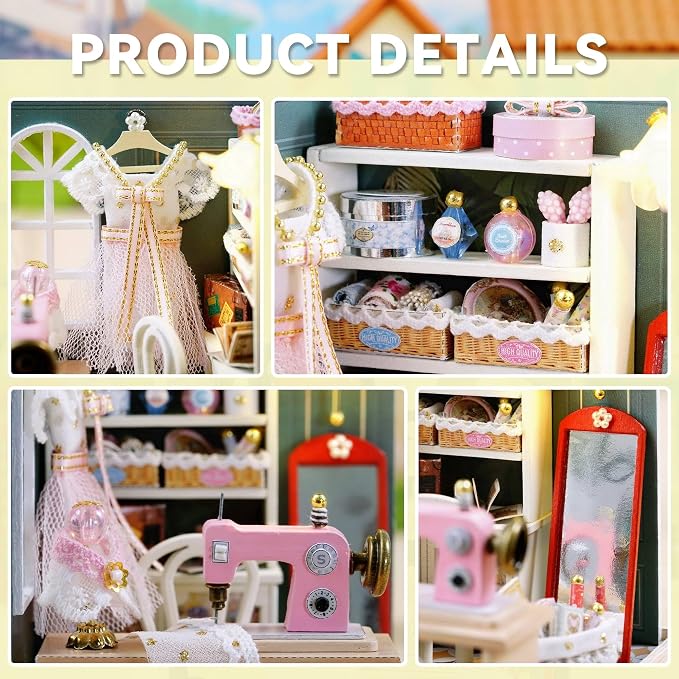Flever Dollhouse Miniature DIY House Kit Creative Room - Image 3