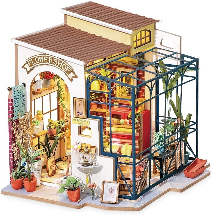 Rolife DIY Miniature House Kit Flower Shop, Tiny House Kit - Image 3