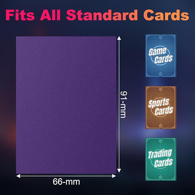 200 Pack Card Sleeves, Matte Dual Trading Card Sleeves - Image 6