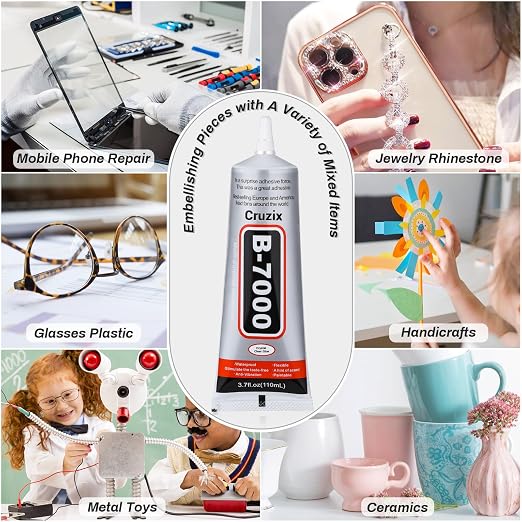 B7000 Jewelry Bead Glue for Jewelry Making, Crystal Clear Glue 3.7 fl oz - Image 2