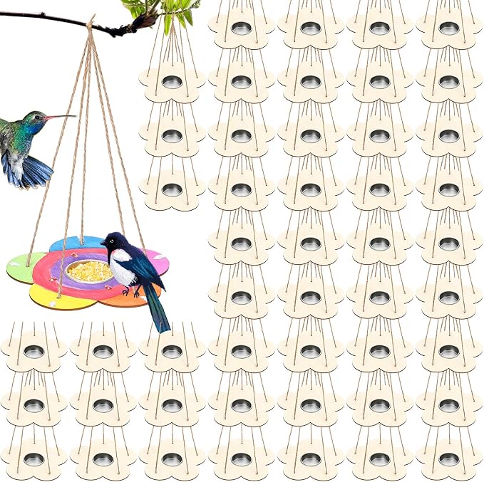 DoubleFill 60 Pcs Bird Feeder Craft Kits by DoubleFill
