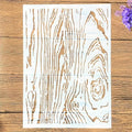 TIAMECH A4 Reusable Wooden Texture Stencil by TIAMECH