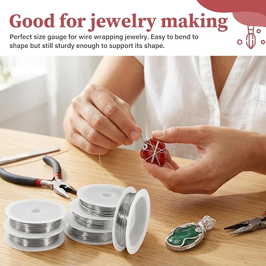 Jewelry Making Wire Set, 304 Stainless Steel Beading Wire 18/20/22/24/26/28 - Image 4