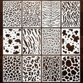 Texture Stencils for Crafts Reusable 12Pcs Stencils | DIY Art Painting Stencil by Unknown