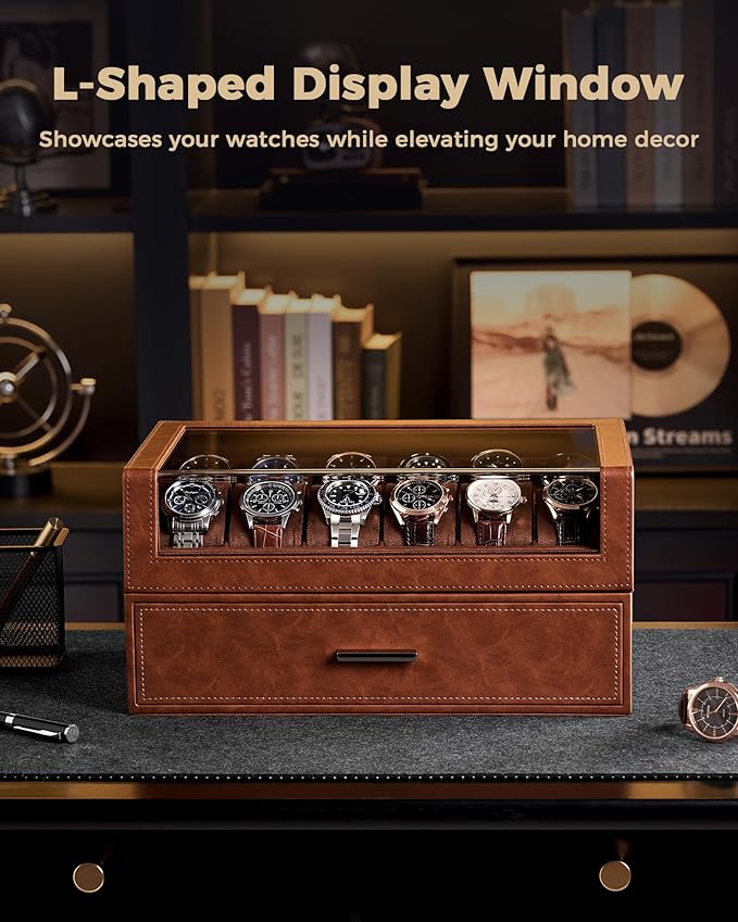 ProCase Watch Box for Men, 24 Slots Watch Display Holder - Image 4