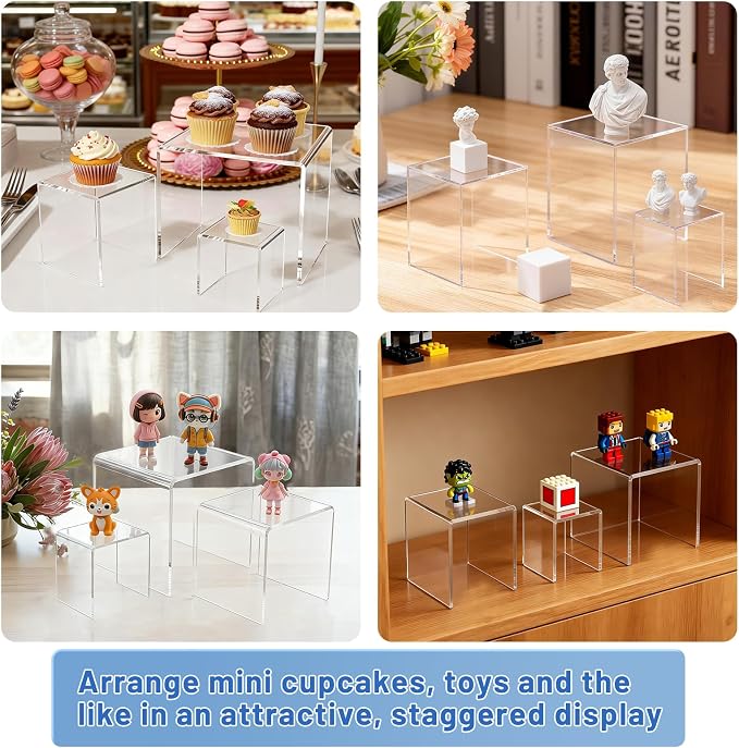 Aheroi Acrylic Risers Display Stands, Acrylic Stands - Image 7