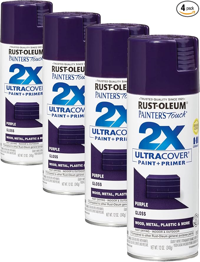 Rust-Oleum 334042 Painter's Touch 2X Ultra Cover Spray Paint, 12 oz, Gloss by Rust-Oleum