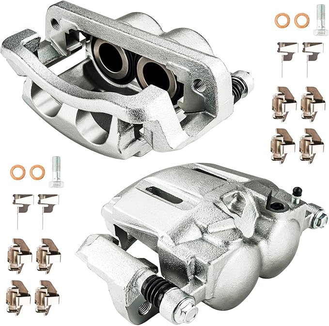 Torchbeam Front Brake Calipers Set for Ford 2005-2012 F-250 Super Duty, Ford 2005-2012 F-350 Super Duty, Front Left and Front Right Calipers Replace # 18B5022+18B5023