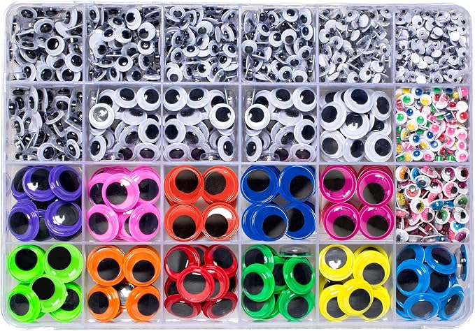 1700pcs Googly Wiggle Eyes Self Adhesive, by ZZYI