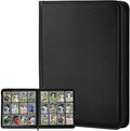 12 Pocket Ringless Side Loading Trading Card Binder, 720 Cards PU Fixed Page by GERMUN