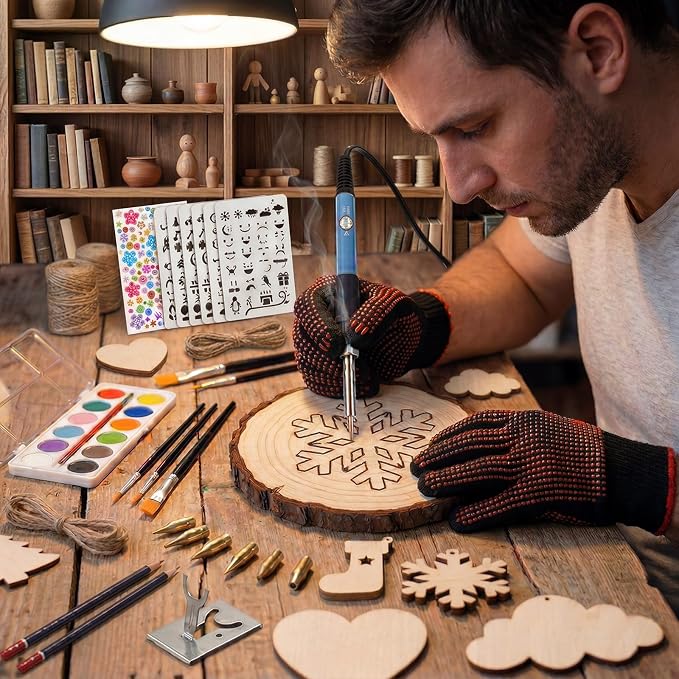 ACRSIKR Wood Burning Kit for Beginner, Cool Toy Craft Gift Ideas for Adult Wood - Image 5