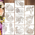 Sea Animal Stencils Reusable Turtle Shell Fish Stencil Jellyfish Octopus by SUNVERSE