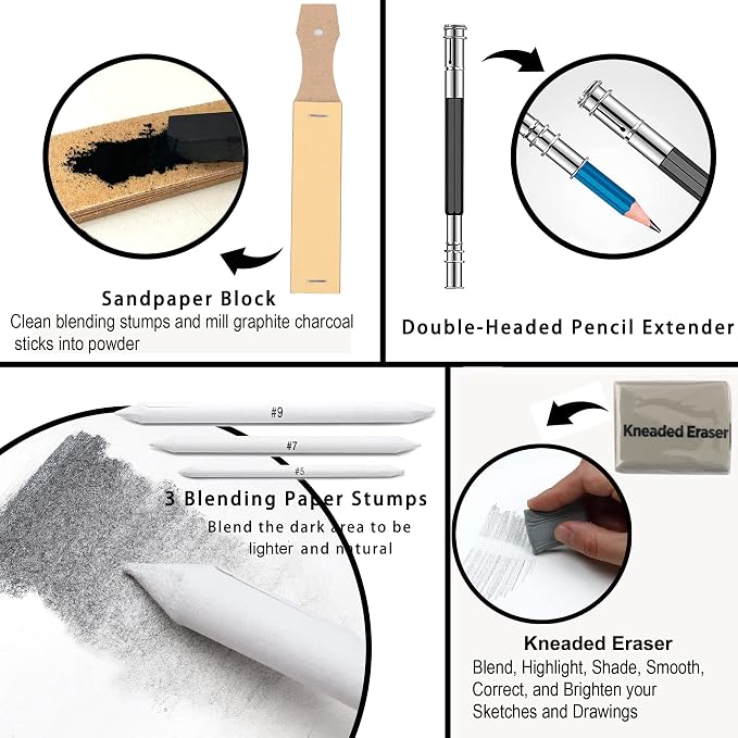 KALOUR 34 Sketching Pencil Set - Image 4
