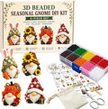3D Beaded Gnome DIY Kit, Mini Beaded Gnome Craft Kit, Funny Handmade Gnome DIY by Unknown