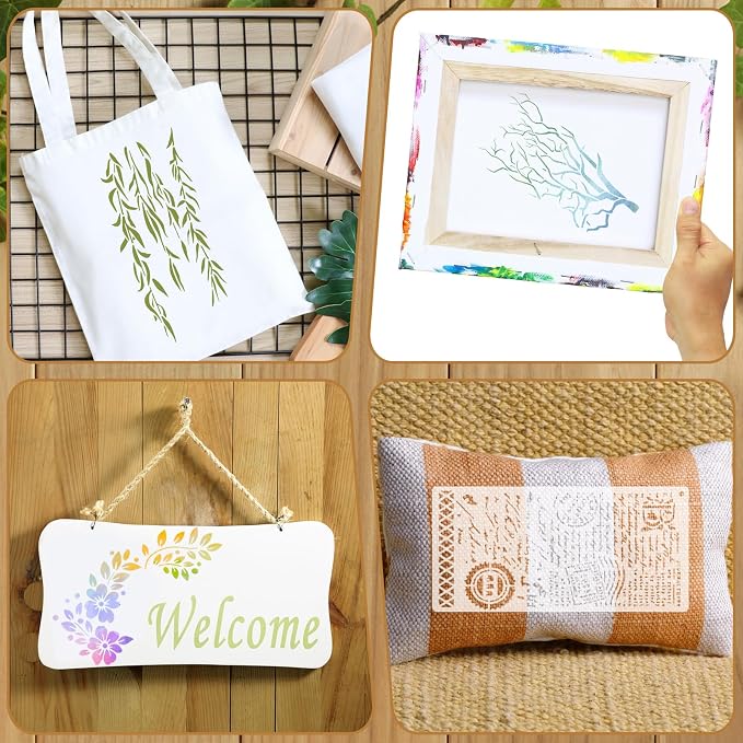 19 Pcs Stencils for Crafts Reusable, Journaling Stencils, Music Sheet, - Image 4