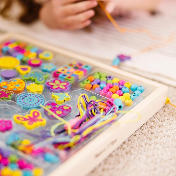 Melissa & Doug Created by Me! Bead Bouquet Deluxe Wooden Bead Set - Image 5