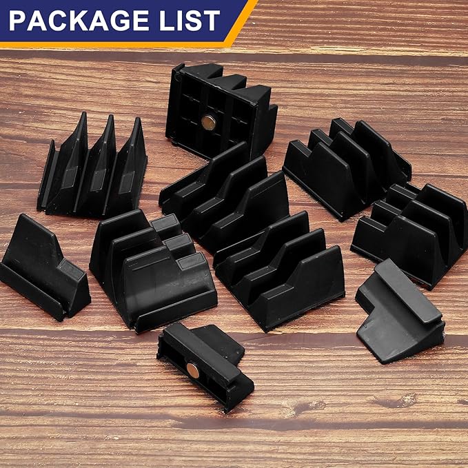 PATIKIL 46pcs Magnetic Wrench Organizer for Tool Box, Magnetic Modular Wrench Organizer Holder Toolbox Universally for 46 Tools Drawer Chest Ratcheting Offset Wrenches, Black