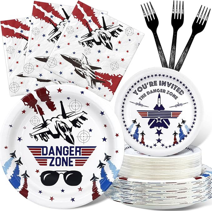 Fighter Pilot Party Decorations Set by Outego