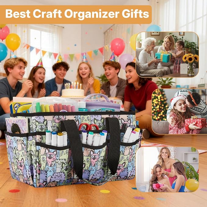 Craft Organizer Tote Bag, Art Organizer, Craft Caddy - Image 7