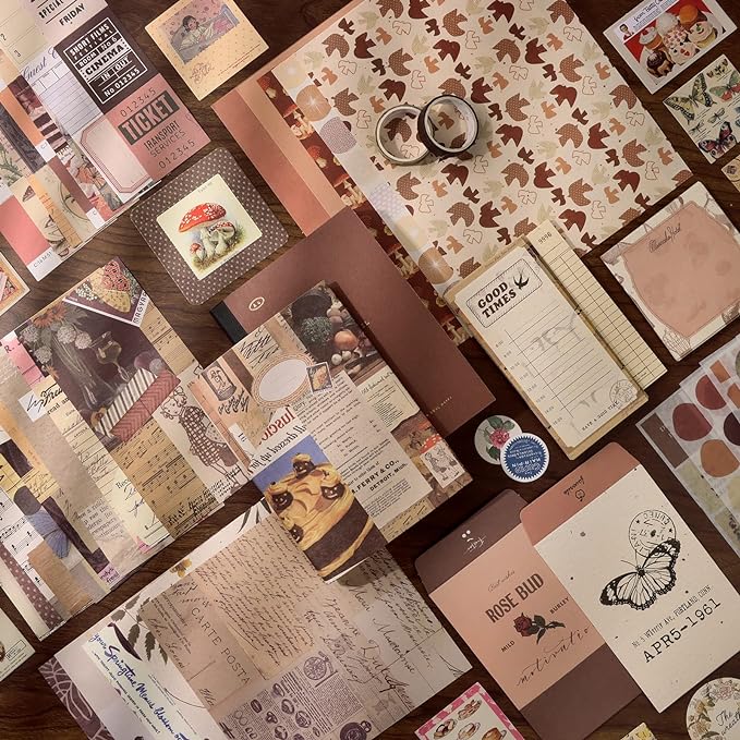Draupnir Vintage Scrapbook Kit, Bullet Junk Journal Kit - Image 3