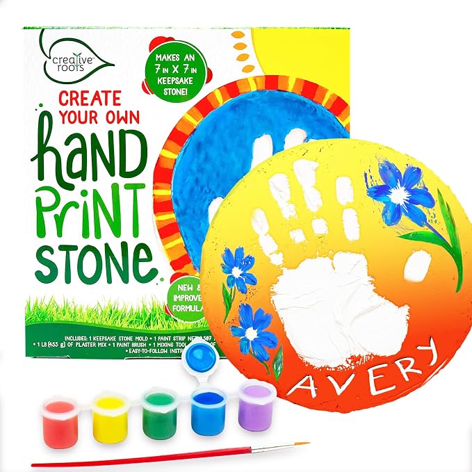Creative Roots Create Your Own Handprint Stone by Horizon Group USA by CreativeRoots