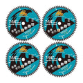 7-1/4 Inch Miter/Table Saw Blades 4pcs, 60 Teeth ATB TCT Fine Finish Wood Cutting Circular Saw Blade with 4/5 Inch Arbor