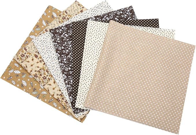 Cotton Fabric DIY Making Supplies Quilting Patchwork Fabric Fat Quarter Bundles by Antetek