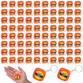 80 Pack Mini Tape Measure Keychains, 3ft/ 1m Functional Small Retractable Measuring Tape Portable Easy Read Pocket Measurement Tape for Birthday Party Favors Engineer Crafter Daily Use(Orange)