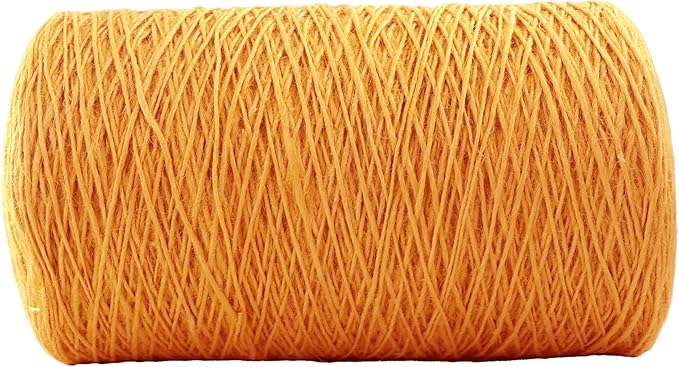 1mm x 3000 Feet Orange Jute Rope, Twine for Gardening Tomato Climbing Plant Tie Floristry Crafts Gift Wrapping Packing Decor