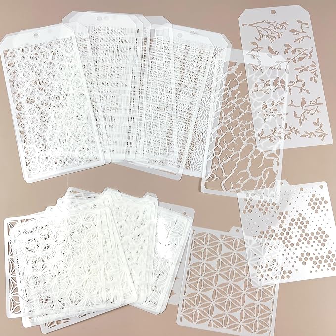 30 Pcs Abstract Layering Stencils - Image 7