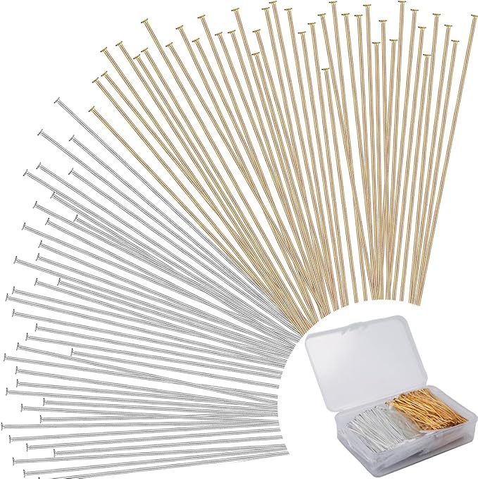 600 Pieces 2 Inch Flat Head Pins by BOYIVI