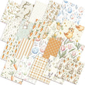 HunnmingRe 20 Pcs 10''x10'' Easter Quilting Fabric Square Bundle Watercolor by HunnmingRe