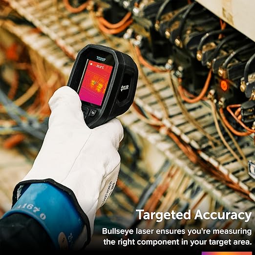 FLIR TG297 Thermal Imaging Camera with Bullseye Laser: Industrial Infrared Camera for High-Temp Applications