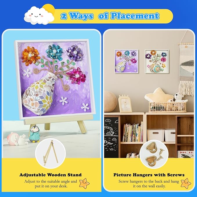 DIY Vase Mosaic Painting Kit, DIY Mosaic Arts and Craft Kits - Image 5