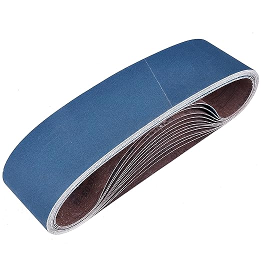 6 x 48 Inch Zirconia Sanding Belts, 8Pcs 2 Each of 40/60/80/120 Assorted Grits, Belt Sander Sanding Belt for Knife Blade Sharpening, Metal Polishing, Derusting, Woodworking