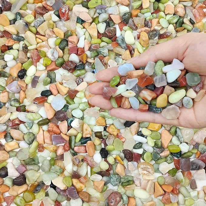FANTIAN Succulent Rocks, 3/8 Inch Polished Pebbles - Image 8