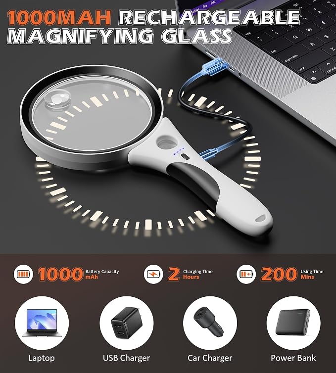 Rechargeable Magnifying Glass - Image 3