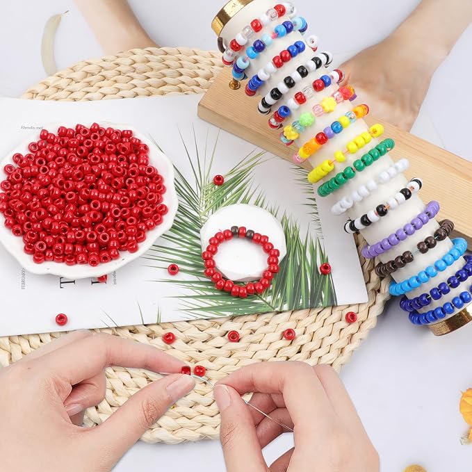 Red Pony Beads - 1000 Pcs Plastic Beads - Image 4