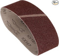 12 Pcs Sanding Belts 3 x 18 Inch 60 Grit Aluminum Oxide Abrasive Sandpaper for Belt Sander Metal Grinding Wood Working Weld Rust Removal