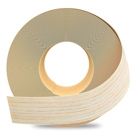 GSCIT Club Oak Edge Banding, 2 inch x 10ft roll of Veneer Edge Banding -Pre-glued Flexible, Real Wood Tape Banding for Cabinet Repair Furniture Restoration