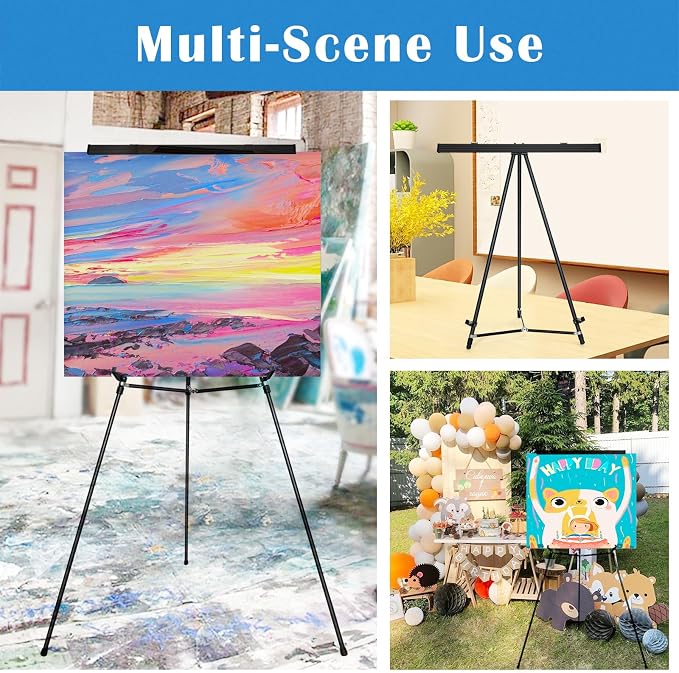 Falling in Art Aluminum Flip Chart Display Easel Stand - Image 6