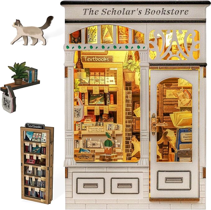 Fsolis Book Nook Kit DIY Miniature House by FsolisDIYDollhouse