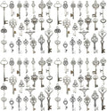 WOCRAFT 120pcs Antique Silver Small Key Charm by WOCRAFT