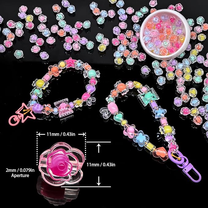 200+ pcs Candy Bulk Assorted Cute Kandi Beads - Image 2