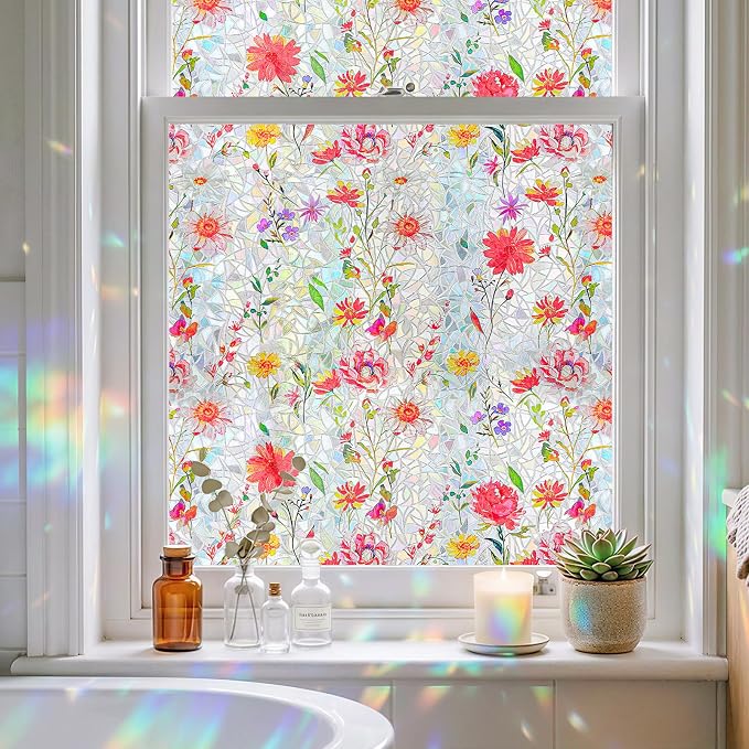ADD.HERES Window Privacy Film, Stained Glass Decorative Static Cling, Removable by ADDHERES
